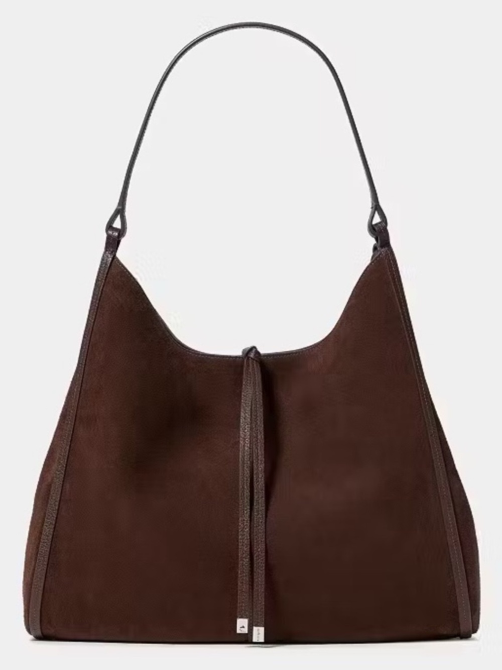 Kate Spade Reese Suede Large Shoulder Bag Hot Fudge